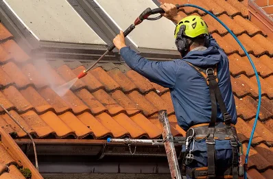Démoussage et hydrofuge de toiture à Courtacon